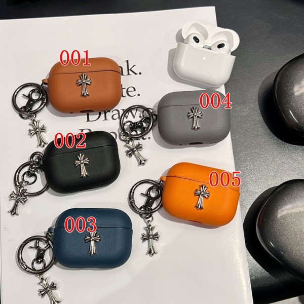 クロムハーツ Chrome Heartsハイブランド AirPods4 3 pro3 2ケースストラップ airpods4カバー 耐衝撃 エアーポッズ4プロ2ケース 激安 ブランド エアーポッズ4 プロ2 3/2/1ケースブランド AirPods 4/3 Pro2/proケース メンズレディーズ