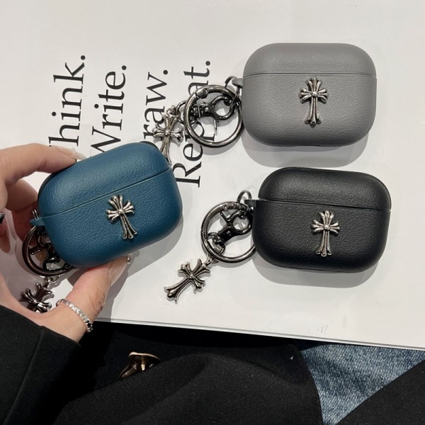クロムハーツ Chrome Heartsハイブランド AirPods4 3 pro3 2ケースストラップ airpods4カバー 耐衝撃 エアーポッズ4プロ2ケース 激安 ブランド エアーポッズ4 プロ2 3/2/1ケースブランド AirPods 4/3 Pro2/proケース メンズレディーズ