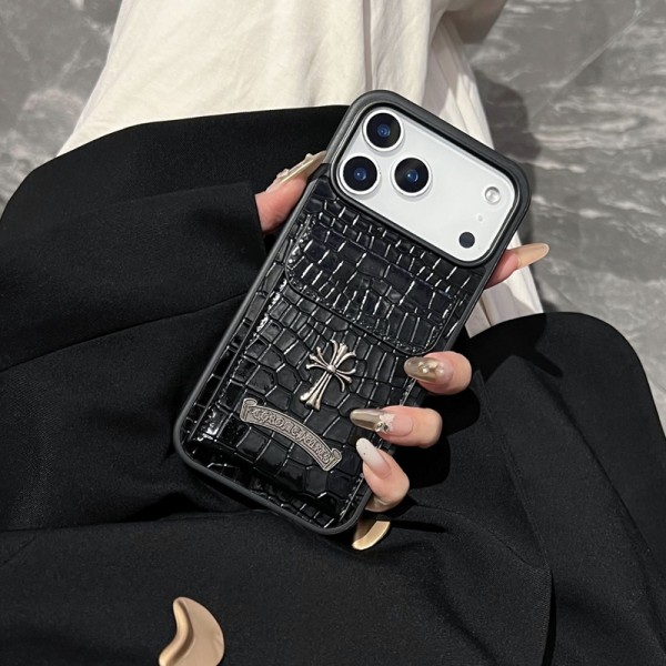 クロムハーツ Chrome Heartsおしゃれiphone 18 17 air 16  pro max 15 14 17eケースiphone 18/17Pro/16/14 pro/15 pro max 16 plus 17 17eカバー ストラップ付 カード入れ韓国風セレブ愛用 アイフォン17 16 15 14 18pro maxケース コピーiphone 18pro 17 air 16 15 14/13 pro max 17スマホケース コピー