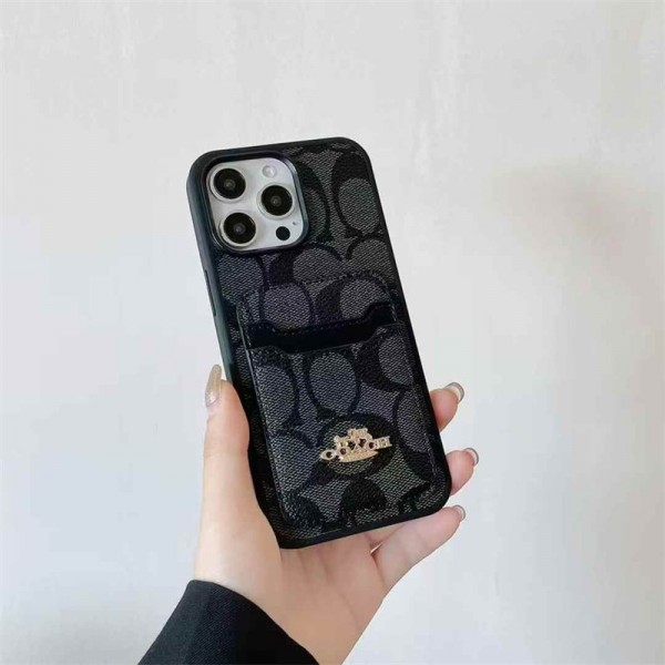 Coach コーチハイブランド アイフォン16 plus15 14+ 16 17pro max カバーレディースメンズ激安おしゃれiphone 17 air 16  pro max 15 14 13 12 ケース 手帳型バッグ型iphone 17Pro/16/14 pro/15 pro max 16 plus カバー ストラップ付 カード入れiphone16 17 pro air 14 15 16 plusケースカバースタンド付き