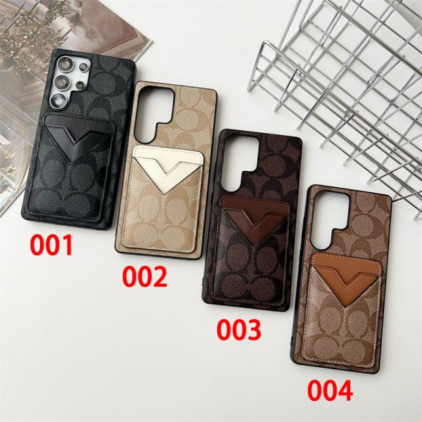 Coach コーチおしゃれgalaxy s25+ s24 s23 s22 s21 plus ultra サムソンs24 s25 ultraケースコーチ samsung s25+ s24 plus s22 s23 ultraケースカバースタンド付きセレブ愛用全機種対応ハイブランドiphone 17pro 16 15 pro maxケース パロディgalaxy s25 s24 s23 ultra plus s22スマホケース コピー