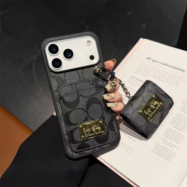 Coach コーチブランドiphone 16 17 pro 15 plus 16 pro maxケースハイブランド アイフォン16 plus15 14+ 16 17pro max AIRPODS PRO3 pro2 4 3 カバーレディースメンズ激安iphone 17Pro/16/14 pro/15 pro max 16 plus カバー ストラップ付 カード入れセレブ愛用全機種対応ハイブランドケース パロディ
