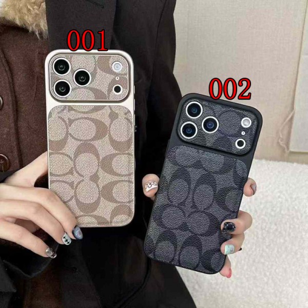Coach コーチiphone 17Pro/16/14 pro/15 pro max 16 plus カバー ストラップ付 カード入れiphone16 17 pro air 14 15 16 plusケースカバースタンド付き韓国風セレブ愛用 iphone 16 15 17 air アイフォン17 16 15 14 13pro maxケース ジャケットスマホケース コピーiphone17 air 16 15 14/13 pro max スマホケース コピー
