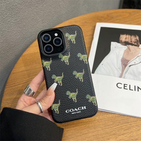 Coach コーチおしゃれiphone 17 air 16  pro max 15 14 13 12 ケース 手帳型バッグ型iphone 17Pro/16/14 pro/15 pro max 16 plus カバー ストラップ付 カード入れiphone16 17 pro air 14 15 16 plusケースカバースタンド付きセレブ愛用全機種対応ハイブランドケース パロディ