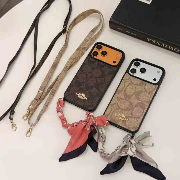 Coach コーチブランドiphone 16 17 pro 15 plus 16 pro maxケースハイブランド アイフォン16 plus15 14+ 16 17pro max カバーレディースメンズ激安iphone 17Pro/16/14 pro/15 pro max 16 plus カバー ストラップ付 カード入れiphone16 17 pro air 14 15 16 plusケースカバースタンド付き