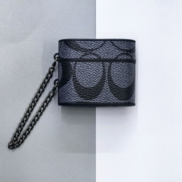 Coach コーチハイブランド AirPods4 3 pro3 2ケースストラップ airpods4カバー 耐衝撃 エアーポッズ4プロ2ケース 激安 ブランド エアーポッズ4 プロ2 3/2/1ケースブランド AirPods 4/3 Pro2/proケース メンズレディーズ