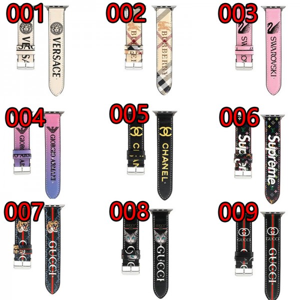 ブランドchanel グッチバーバリーlv シュプリーム  Amani vercaseアップルウォッチ10/9バンドLv/ルイヴィトン Apple Watch 8/7/6/5/4/3ベルト 交換用アップルウォッチ8/7/6/Se 2020 バンド ブランド レディースバンド 人気 38mm/40mm/42mm/44mm