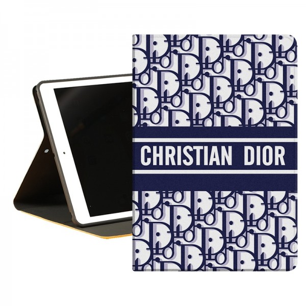 ディオール iPad Mini6キーボードケース 全面保護 オシャレ 傷つけ防止 シリコン アイパッドミニ第6世代カバー Dior 薄型 男女兼用 手帳型 ディオールIPad Pro 9.7 11 12.9インチケース マイクロファイバー裏地 激安 定番柄