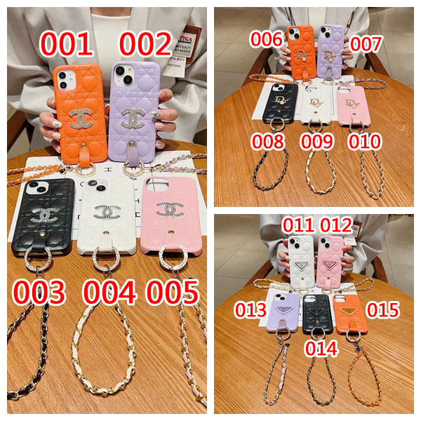 Chanel シャネルdior ディオールプラダ iphone 15/14 pro/15 pro max xs/8/7 plusカバー ストラップ付 iphone 14 15 plusケースカバー韓国風セレブ愛用 iphone 15 アイフォン 15 14 13pro maxケース ジャケットスマホケース コピーiphone14/13 pro max スマホケース コピー