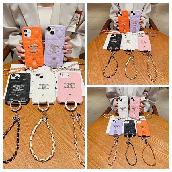 Chanel シャネルdior ディオールプラダ iphone 15/14 pro/15 pro max xs/8/7 plusカバー ストラップ付 iphone 14 15 plusケースカバー韓国風セレブ愛用 iphone 15 アイフォン 15 14 13pro maxケース ジャケットスマホケース コピーiphone14/13 pro max スマホケース コピー