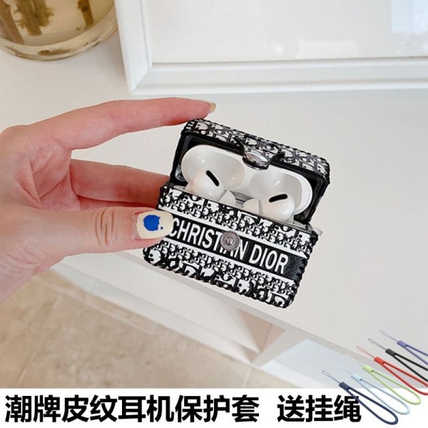 Dior ディオールハイブランド  AirPods4 3 pro3 2ケースストラップ airpods4カバー 耐衝撃 エアーポッズ4プロ2ケース 激安 ブランド エアーポッズ4 プロ2 3/2/1ケースブランド AirPods 4/3 Pro2/proケース メンズレディーズ