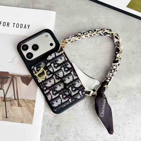 Dior ディオールおしゃれiphone 18 17 air 16  pro max 15 14 13 12 17eケース 手帳型バッグ型iphone 18/17Pro/16/14 pro/15 pro max 16 plus 17 17eカバー ストラップ付 カード入れセレブ愛用全機種対応ハイブランドケース パロディiphone 18pro 17 air 16 15 14/13 pro max 17スマホケース コピー