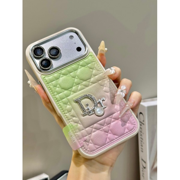 Dior ディオールiphone 18/17Pro/16/14 pro/15 pro max 16 plus 17 17eカバー ストラップ付 カード入れiphone 18pro max/16 17 pro air 14 15 16 plus 17ケースカバースタンド付きセレブ愛用全機種対応ハイブランドケース パロディiphone 18pro 17 air 16 15 14/13 pro max 17スマホケース コピー