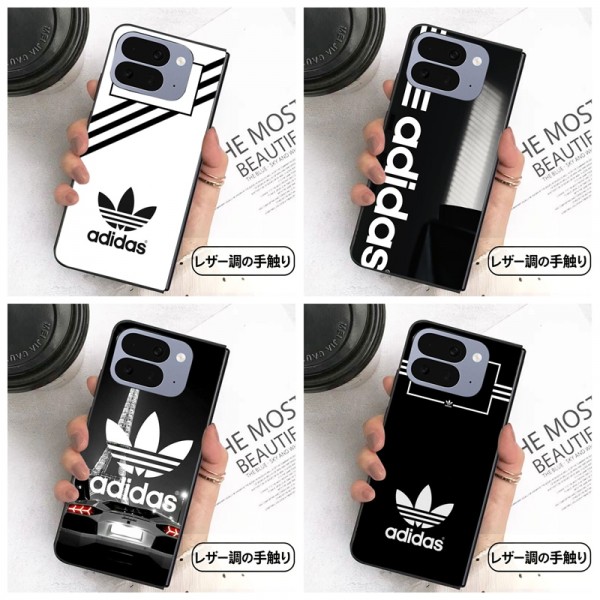 Adidas アディダスハイブランド ギャラクシー fold8 ultra/7/6 5 カバーケースレディースメンズ激安折り畳み可 iPhone ultra 折りたたみケース 革製韓国風セレブ愛用 サムソン z flip 8 7 6 5 4ケース グーグル ピクセルPro 11 10 9 foldスマホケース コピーセレブ愛用全機種対応ハイブランドケース パロディ
