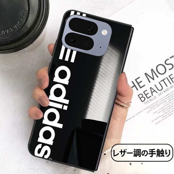 Adidas アディダスハイブランド ギャラクシー fold8 ultra/7/6 5 カバーケースレディースメンズ激安折り畳み可 iPhone ultra 折りたたみケース 革製韓国風セレブ愛用 サムソン z flip 8 7 6 5 4ケース グーグル ピクセルPro 11 10 9 foldスマホケース コピーセレブ愛用全機種対応ハイブランドケース パロディ