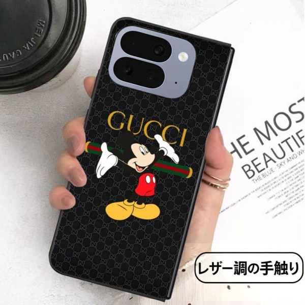 Gucci グッチブランドiPhone ultra 折り畳みケースギャラクシー z fold 8 7 6 5 4ケース 革製galaxy flip 8 7 6 5 4ケースカバースタンド付き Google Pixel Pro 11 10 9 foldスマホケース コピー