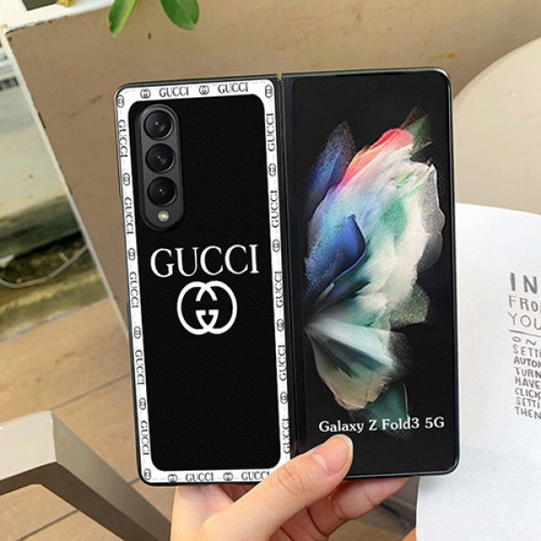 GUCCI/グッチハイブランド上品カバーGalaxy zflip 5/Z Fold 2/3/4 5ケース シンプル型ギャラクシー ゼット Z フリップ保護ケース人気モノグラム折畳み F7000ギャラクシー Z Flip/Z Foldスマホケース 質感花柄 Flip フォールド Fold カバー芸能人愛用メンズレデイーズ 