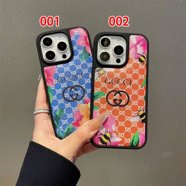Gucci グッチブランドiphone 16 17 pro 15 plus 16 pro maxケースiphone 17Pro/16/14 pro/15 pro max 16 plus カバー ストラップ付 カード入れセレブ愛用全機種対応ハイブランドケース パロディiphone17 air 16 15 14/13 pro max スマホケース コピー