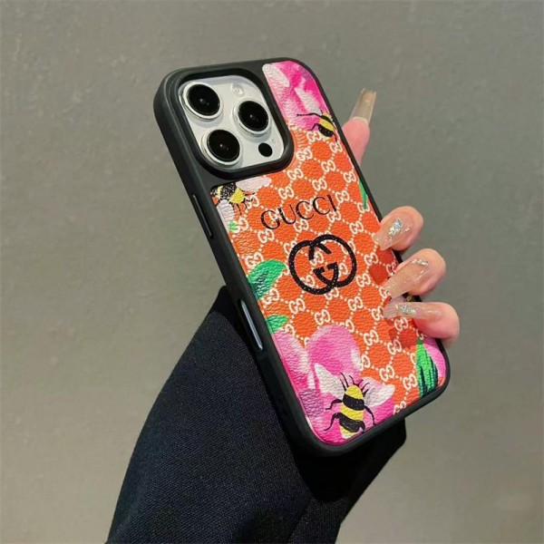 Gucci グッチブランドiphone 16 17 pro 15 plus 16 pro maxケースiphone 17Pro/16/14 pro/15 pro max 16 plus カバー ストラップ付 カード入れセレブ愛用全機種対応ハイブランドケース パロディiphone17 air 16 15 14/13 pro max スマホケース コピー
