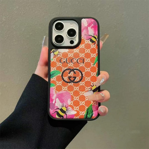 Gucci グッチブランドiphone 16 17 pro 15 plus 16 pro maxケースiphone 17Pro/16/14 pro/15 pro max 16 plus カバー ストラップ付 カード入れセレブ愛用全機種対応ハイブランドケース パロディiphone17 air 16 15 14/13 pro max スマホケース コピー