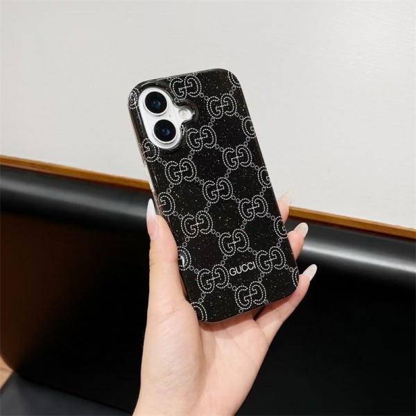 Gucci グッチブランドiphone 16 17 pro 15 plus 16 pro maxケースiphone 17Pro/16/14 pro/15 pro max 16 plus カバー ストラップ付 カード入れセレブ愛用全機種対応ハイブランドケース パロディiphone17 air 16 15 14/13 pro max スマホケース コピー