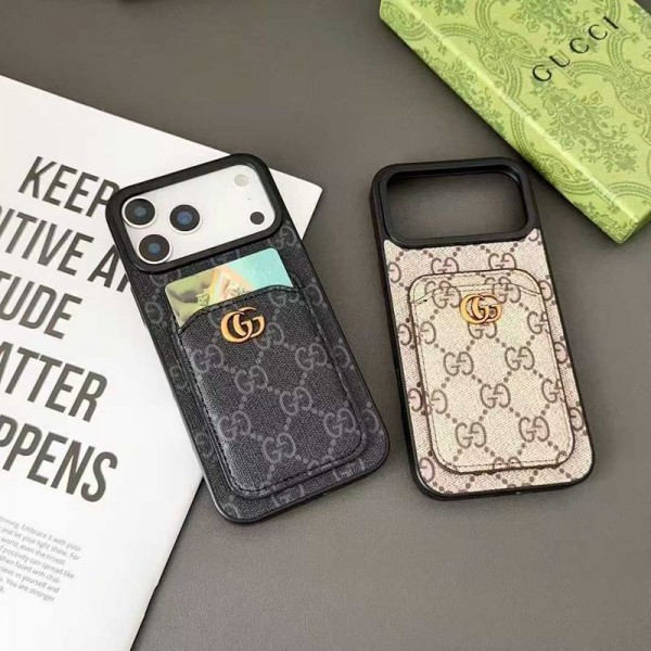 Gucci グッチiphone 17Pro/16/14 pro/15 pro max 16 plus カバー ストラップ付 カード入れiphone16 17 pro air 14 15 16 plusケースカバースタンド付き韓国風セレブ愛用 iphone 16 15 17 air アイフォン17 16 15 14 13pro maxケース ジャケットスマホケース コピーセレブ愛用全機種対応ハイブランドケース パロディ