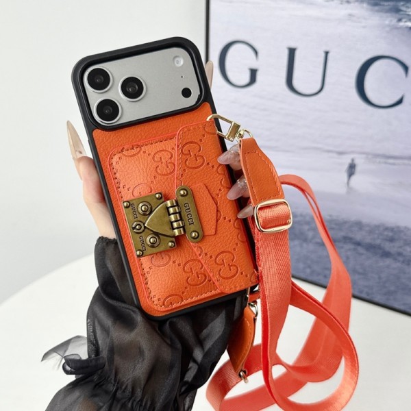 Gucci グッチハイブランド アイフォン17air 16  pro max 15 17eケースレディースメンズ激安おしゃれgalaxy s26ultra s25+ s24 s23 s22 s21 plus ultra サムソンs24 s25 ultraケース 手帳型バッグ型iphone17pro max/16 15/14 pro 17e galaxy s26 + s25 ultra s24 plusカバー ストラップ付 カード入れ韓国風セレブ愛用