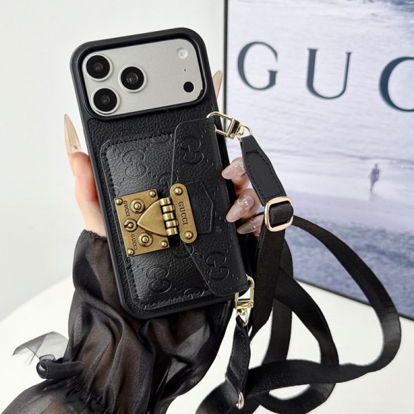 Gucci グッチハイブランド アイフォン17air 16  pro max 15 17eケースレディースメンズ激安おしゃれgalaxy s26ultra s25+ s24 s23 s22 s21 plus ultra サムソンs24 s25 ultraケース 手帳型バッグ型iphone17pro max/16 15/14 pro 17e galaxy s26 + s25 ultra s24 plusカバー ストラップ付 カード入れ韓国風セレブ愛用