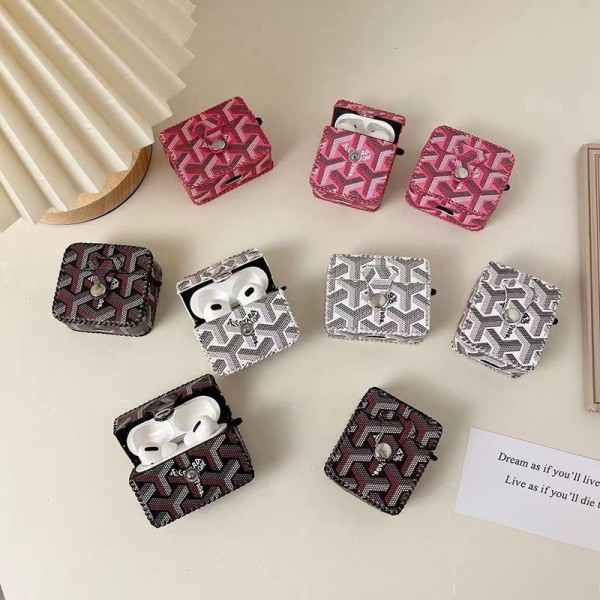 Goyard ゴヤールハイブランド  AirPods1/2/3 Pro2ケースカバー 耐衝撃 エアーポッズプロ2ケース エアーポッズ プロ2 3/2/1ケースブランド Air Pods Pro2ケース