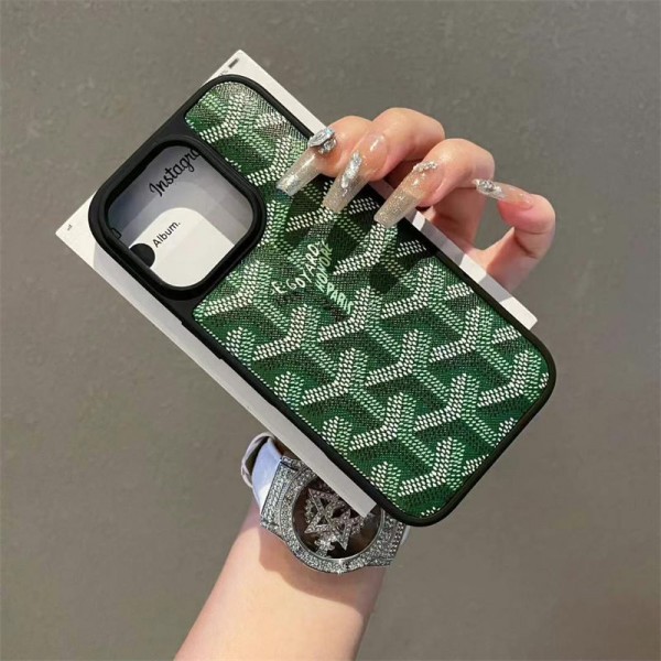 Goyard ゴヤールおしゃれiphone 17 air 16  pro max 15 14 ケース 手帳型バッグ型iphone16 17 pro air 14 15 16 plusケースカバースタンド付きセレブ愛用全機種対応ハイブランドケース パロディiphone17 air 16 15 14/13 pro max スマホケース コピー
