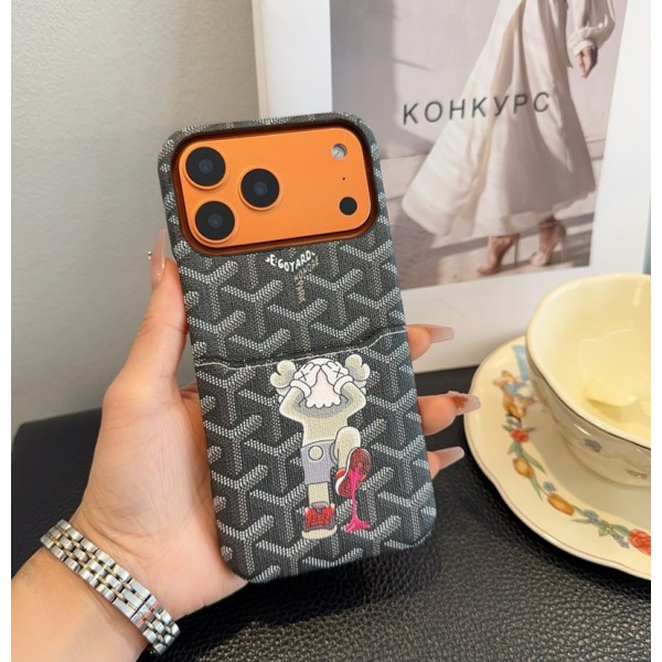 Goyard ゴヤールブランドiphone 16 17 pro 15 plus 16 pro maxケースハイブランド アイフォン16 plus15 14+ 16 17pro max カバーレディースメンズ激安おしゃれiphone 17 air 16  pro max 15 14 13 12 ケース 手帳型バッグ型セレブ愛用全機種対応ハイブランドケース パロディ