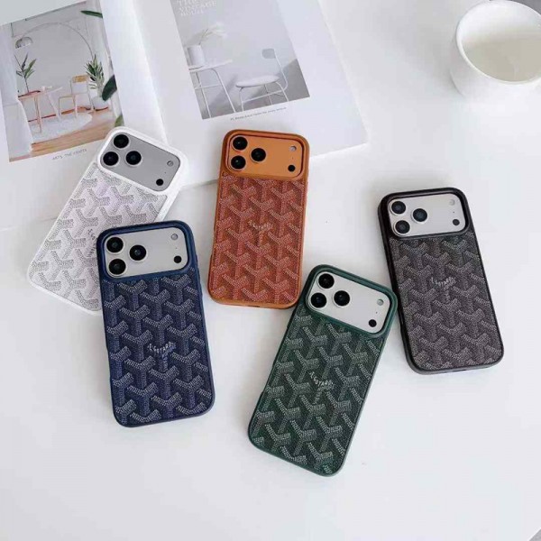 Goyard ゴヤールブランドiphone 16 17 pro 15 plus 16 pro maxケースハイブランド アイフォン16 plus15 14+ 16 17pro max カバーレディースメンズ激安iphone16 17 pro air 14 15 16 plusケースカバースタンド付きiphone17 air 16 15 14/13 pro max スマホケース コピー