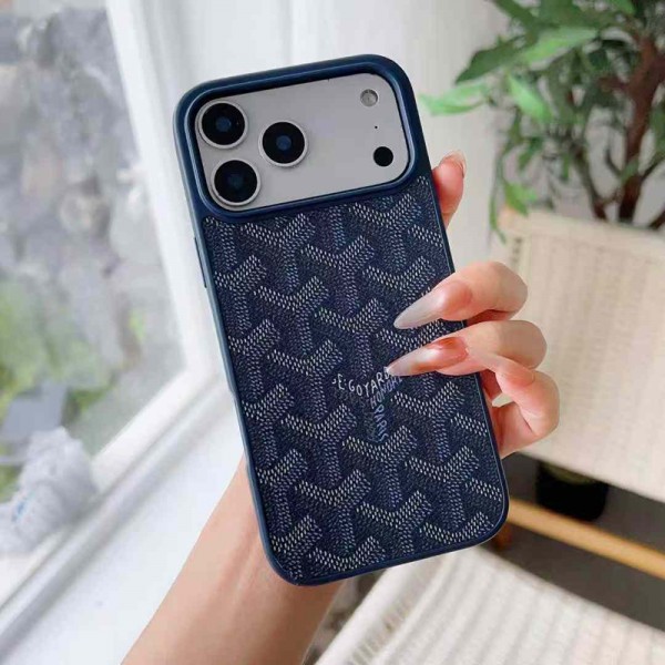 Goyard ゴヤールブランドiphone 16 17 pro 15 plus 16 pro maxケースハイブランド アイフォン16 plus15 14+ 16 17pro max カバーレディースメンズ激安iphone16 17 pro air 14 15 16 plusケースカバースタンド付きiphone17 air 16 15 14/13 pro max スマホケース コピー
