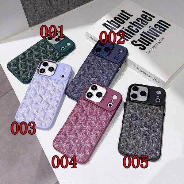 Goyard ゴヤールブランドiphone 16 17 pro 15 plus 16 pro maxケースiphone 17Pro/16/14 pro/15 pro max 16 plus カバー ストラップ付 カード入れiphone16 17 pro air 14 15 16 plusケースカバースタンド付きiphone17 air 16 15 14/13 pro max スマホケース コピー