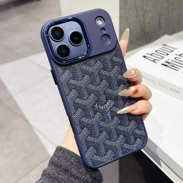 Goyard ゴヤールブランドiphone 16 17 pro 15 plus 16 pro maxケースiphone 17Pro/16/14 pro/15 pro max 16 plus カバー ストラップ付 カード入れiphone16 17 pro air 14 15 16 plusケースカバースタンド付きiphone17 air 16 15 14/13 pro max スマホケース コピー