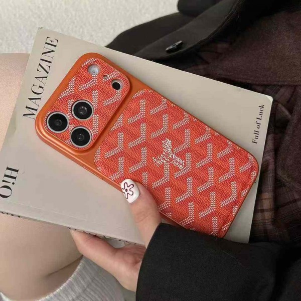 Goyard ゴヤールブランドiphone 16 17 pro 15 plus 16 pro maxケースハイブランド アイフォン16 plus15 14+ 16 17pro max カバーレディースメンズ激安iphone 17Pro/16/14 pro/15 pro max 16 plus カバー ストラップ付 カード入れiphone16 17 pro air 14 15 16 plusケースカバースタンド付き