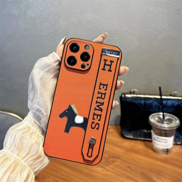 Hermes エルメスおしゃれiphone 15 2023 14 13 12 xr xs 8/7 plusケースバンド iphone 14 15 plusケースカバースタンド付きセレブ愛用全機種対応ハイブランドケース パロディiphone14/13 pro max スマホケース コピー