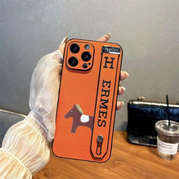 Hermes エルメスおしゃれiphone 15 2023 14 13 12 xr xs 8/7 plusケースバンド iphone 14 15 plusケースカバースタンド付きセレブ愛用全機種対応ハイブランドケース パロディiphone14/13 pro max スマホケース コピー