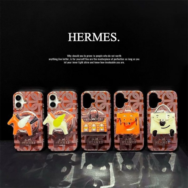 Hermes エルメスブランドiphone 16 17 pro 15 plus 16 pro maxケースiphone 17Pro/16/14 pro/15 pro max 16 plus カバー ストラップ付 カード入れiphone16 17 pro air 14 15 16 plusケースカバースタンド付き韓国風セレブ愛用 iphone 16 15 17 air アイフォン17 16 15 14 13pro maxケース ジャケットスマホケース コピー