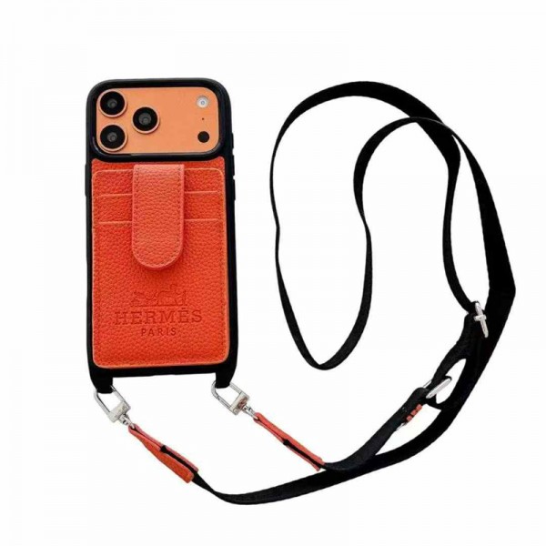 Hermes エルメスiphone 17Pro/16/14 pro/15 pro max 16 plus カバー ストラップ付 カード入れiphone16 17 pro air 14 15 16 plusケースカバースタンド付きセレブ愛用全機種対応ハイブランドケース パロディiphone17 air 16 15 14/13 pro max スマホケース コピー
