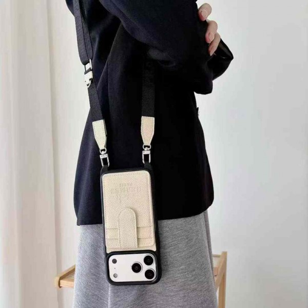 Hermes エルメスiphone 17Pro/16/14 pro/15 pro max 16 plus カバー ストラップ付 カード入れiphone16 17 pro air 14 15 16 plusケースカバースタンド付きセレブ愛用全機種対応ハイブランドケース パロディiphone17 air 16 15 14/13 pro max スマホケース コピー