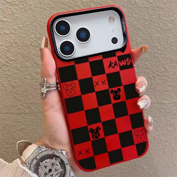 Kaws カウズブランドiphone 16 17 pro 15 plus 16 pro maxケースおしゃれiphone 17 air 16  pro max 15 14 13 12 ケース iphone 17Pro/16/14 pro/15 pro max 16 plus カバー ストラップ付 カード入れ韓国風セレブ愛用 iphone 16 15 17 air アイフォン17 16 15 14 13pro maxケース ジャケットスマホケース コピー