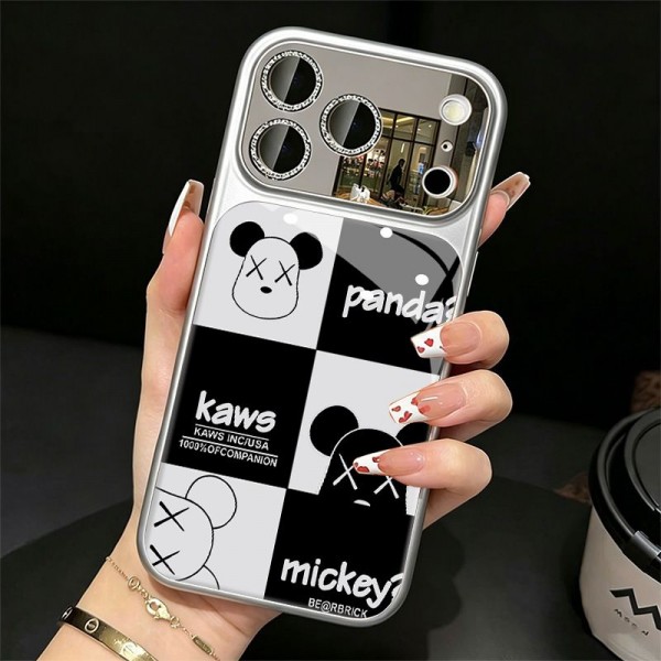 Kaws カウズおしゃれiphone 17 air 16  pro max 15 14 13 12 17eケース 手帳型バッグ型iphone16 17 pro air 14 15 16 plus 17ケースカバースタンド付きセレブ愛用全機種対応ハイブランドケース パロディiphone17 air 16 15 14/13 pro max 17スマホケース コピー