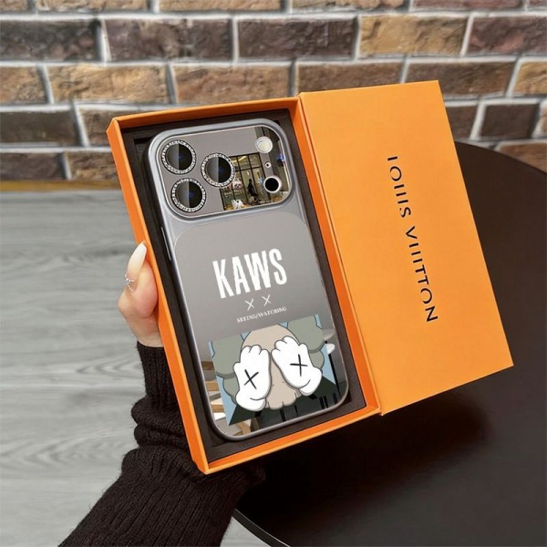 Kaws カウズハイブランド アイフォンair 16 plus 15 14+ 16 17pro max カバーレディースメンズ激安おしゃれiphone 17 air 16  pro max 15 14 13 12 17eケース 手帳型バッグ型セレブ愛用全機種対応ハイブランドケース パロディiphone17 air 16 15 14/13 pro max 17スマホケース コピー