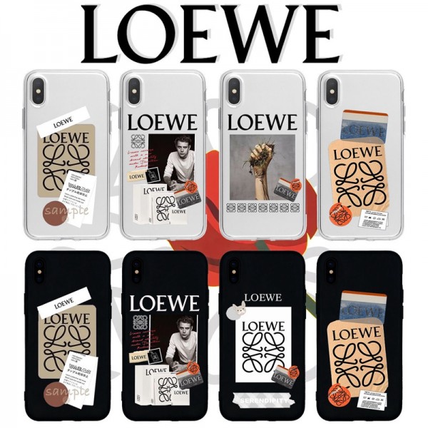 ロエベ iphone14/13Pro max/13Pro/13ケース 付箋 クール iphone14/13プロ マックス/13プロ/13カバー LOEWE レトロ 落書き ブランドLOEWE アイフォン12Pro max/12Pro/12携帯ケース 愛着