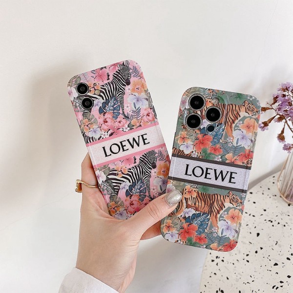 ブランド loewe iphone 13 14 pro max ケース 韓国風セレブ愛用全機種対応ハイブランドケース パロディiphone13/14  pro maxジャケットスマホケース コピー