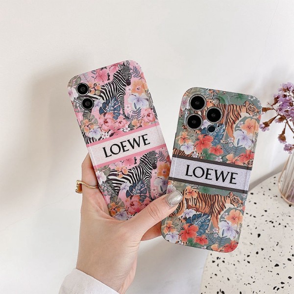 ブランド loewe iphone 13 14 pro max ケース 韓国風セレブ愛用全機種対応ハイブランドケース パロディiphone13/14  pro maxジャケットスマホケース コピー