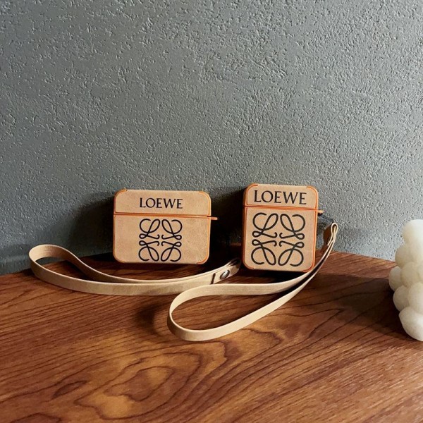 LOEWE ロエベハイブランド  AirPods4 3 pro3 2ケースストラップ airpods4カバー 耐衝撃 エアーポッズ4プロ2ケース 激安 ブランド エアーポッズ4 プロ2 3/2/1ケースブランド AirPods 4/3 Pro2/proケース メンズレディーズ