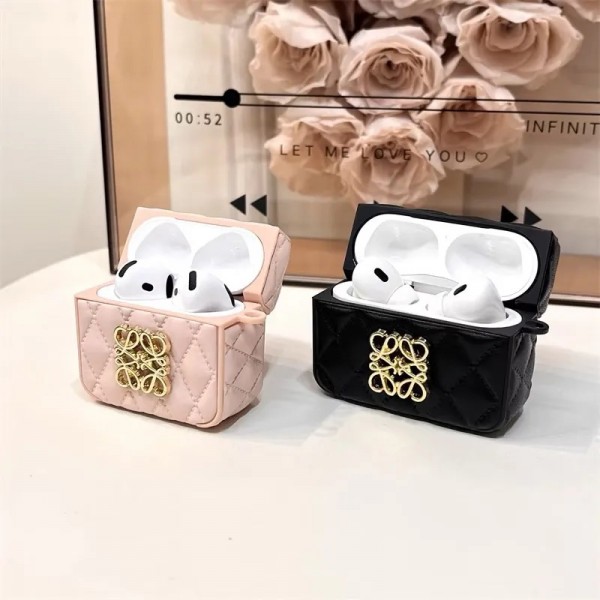 LOEWE ロエベハイブランド AirPods4 3 pro3 2ケースストラップ airpods4カバー 耐衝撃 エアーポッズ4プロ2ケース 激安 ブランド エアーポッズ4 プロ2 3/2/1ケースブランド AirPods 4/3 Pro2/proケース メンズレディーズ