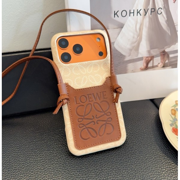 LOEWE ロエベブランドiphone 18 Pro max 16 17 pro 15 plus 16 pro max 17eケースおしゃれiphone 18 17 air 16  pro max 15 14 13 12 17eケース iphone 18/17Pro/16/14 pro/15 pro max 16 plus 17 17eカバー カード入れ韓国風セレブ愛用 iphone 18 17e 16 15 17 air アイフォン17 16 15 14 18pro maxケース